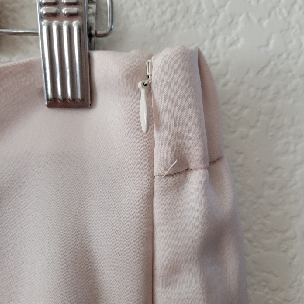 Banana Republic Factory Satin Pleated Skort Oyster Pearl S - Picture 3 of 6